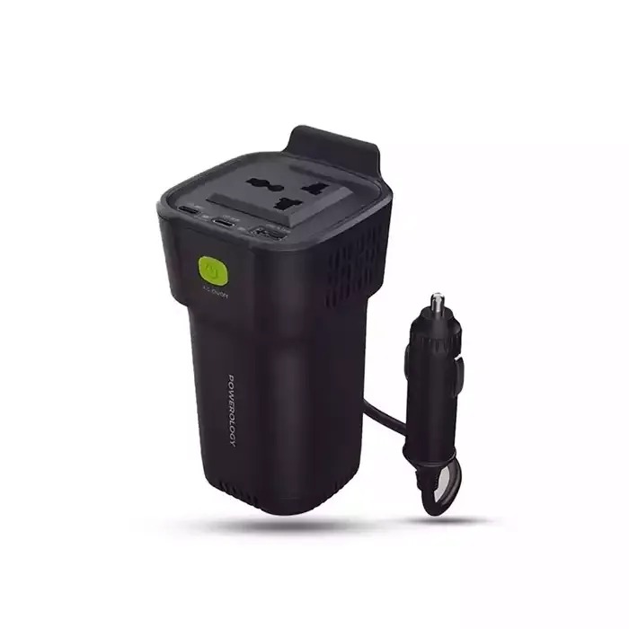 POWEROLOGY 150W CUP HOLDER POWER INVERTER اینورتر 150 وات پاورولوژی